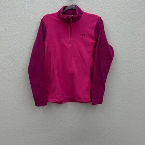 Helly Hansen Pink Daybreaker 1/2 Half Zip Fleece Pullover Sweatshirt Women Large